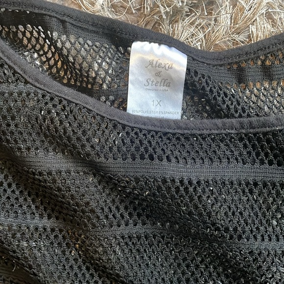 1XL Alexa & Stella Black Swimsuit Cover-up - Picture 2 of 3